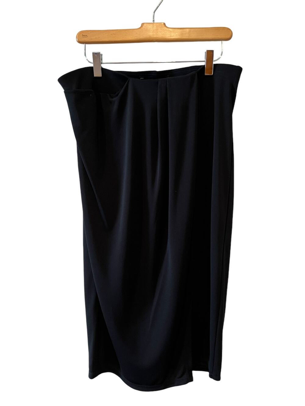 Robert Rodriguez Draped Faux Wrap Skirt Black M